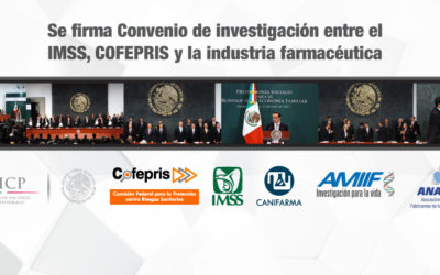 Se firma Convenio de investigación entre el IMSS, COFEPRIS y la industria farmacéutica