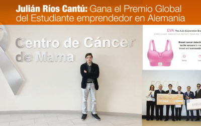Gana el Premio Global del Estudiante Emprendedor en Alemania, el mexicano Julián Ríos Cantú
