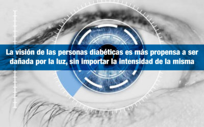 La visión de las personas diabéticas es más propensa a ser dañada por la luz, sin importar la intensidad de la misma