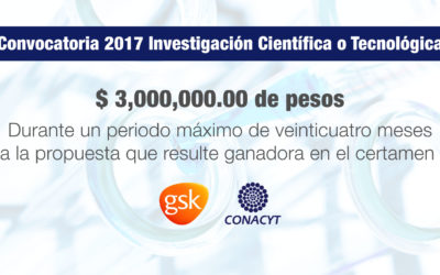 Convocatoria 2017 de investigación científica o tecnológica: GlaxoSmithKline | CONACYT