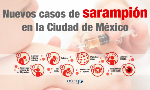 Nuevos casos de sarampión en la Ciudad de México