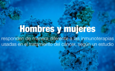 Hombres y mujeres responden de manera diferente a las inmunoterapias usadas en el tratamiento avanzado del cáncer, según un estudio.