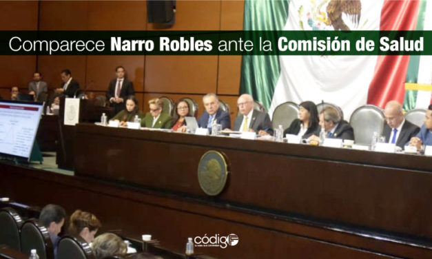 Comparece José Narro Robles ante la Comisión de Salud