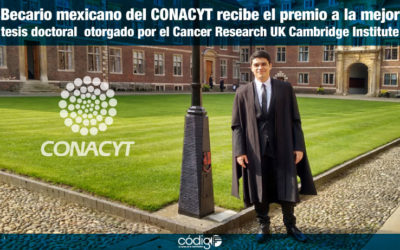 Becario mexicano del CONACYT recibe el premio a la mejor tesis doctoral  otorgado por el Cancer Research UK Cambridge Institute