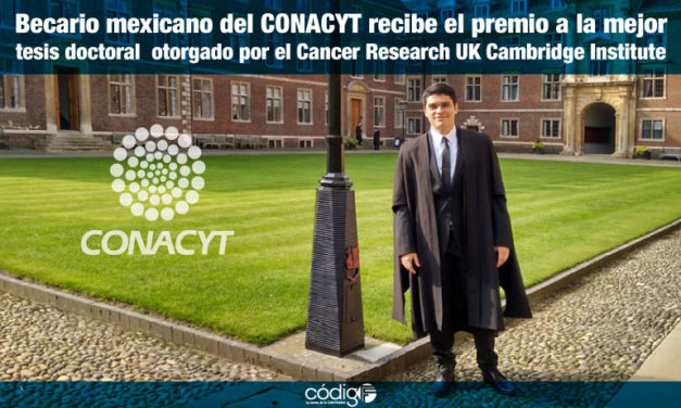 Becario mexicano del CONACYT recibe el premio a la mejor tesis doctoral  otorgado por el Cancer Research UK Cambridge Institute