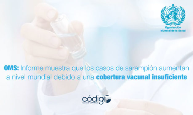 OMS: Informe muestra que los casos de sarampión aumentan a nivel mundial debido a una cobertura vacunal insuficiente.