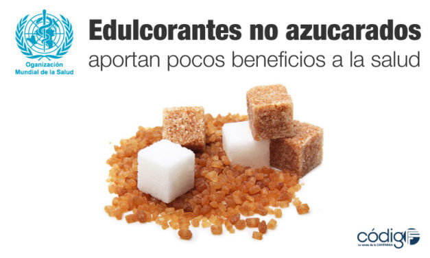 OMS: Edulcorantes no azucarados aportan pocos beneficios a la salud.