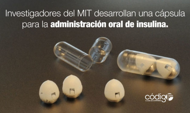 Investigadores del MIT desarrollan una cápsula para la administración oral de insulina.