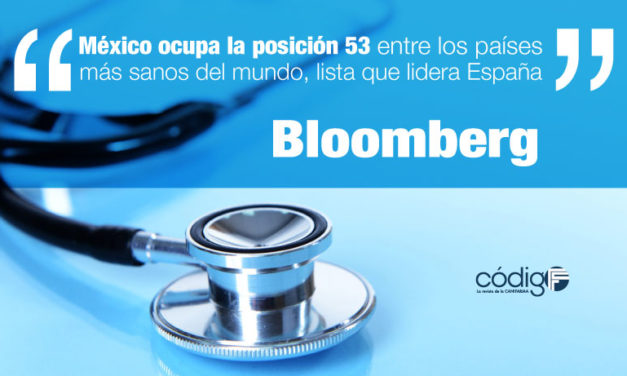 México ocupa la posición 53 entre los países más sanos del mundo, lista que lidera España.