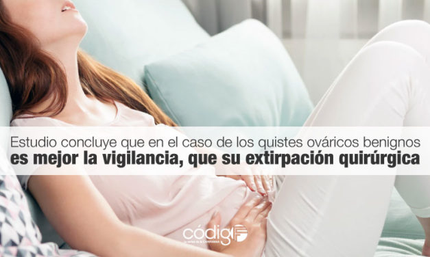 Un amplio estudio concluye que en el caso de los quistes ováricos benignos es mejor la vigilancia, que su extirpación quirúrgica.