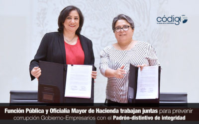 Función Pública y Oficialía Mayor de Hacienda trabajan juntas para prevenir corrupción Gobierno-Empresarios, con el Padrón-distintivo de integridad.