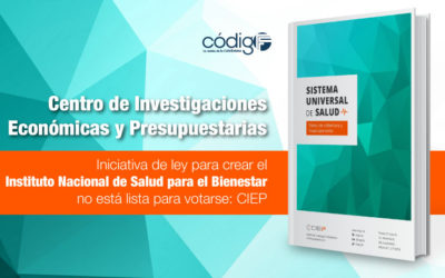 Iniciativa de ley para crear el Instituto Nacional de Salud para el Bienestar no está lista para votarse: CIEP