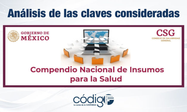 Compendio Nacional de Insumos para la Salud | Análisis de las claves consideradas.