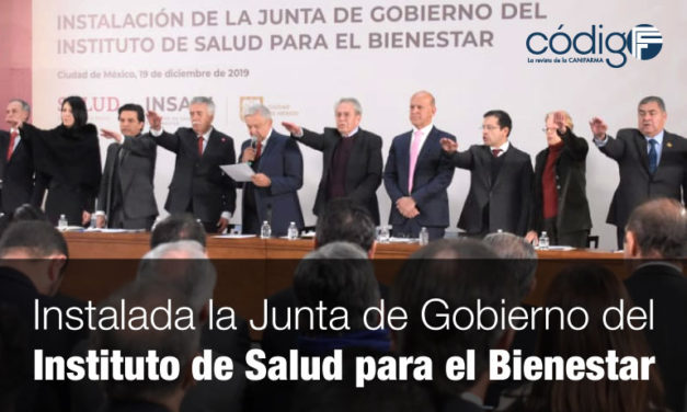Instalada la Junta de Gobierno del Instituto de Salud para el Bienestar.