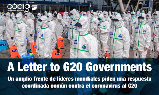 Un amplio frente de líderes mundiales piden una respuesta coordinada común contra el coronavirus al G20