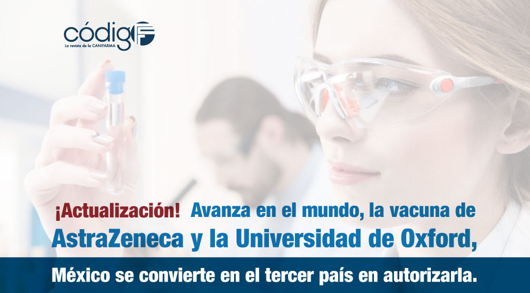 ¡ACTUALIZACIÓN! Avanza en el mundo, la vacuna de AstraZeneca y la Universidad de Oxford, México se convierte en el tercer país en autorizarla.