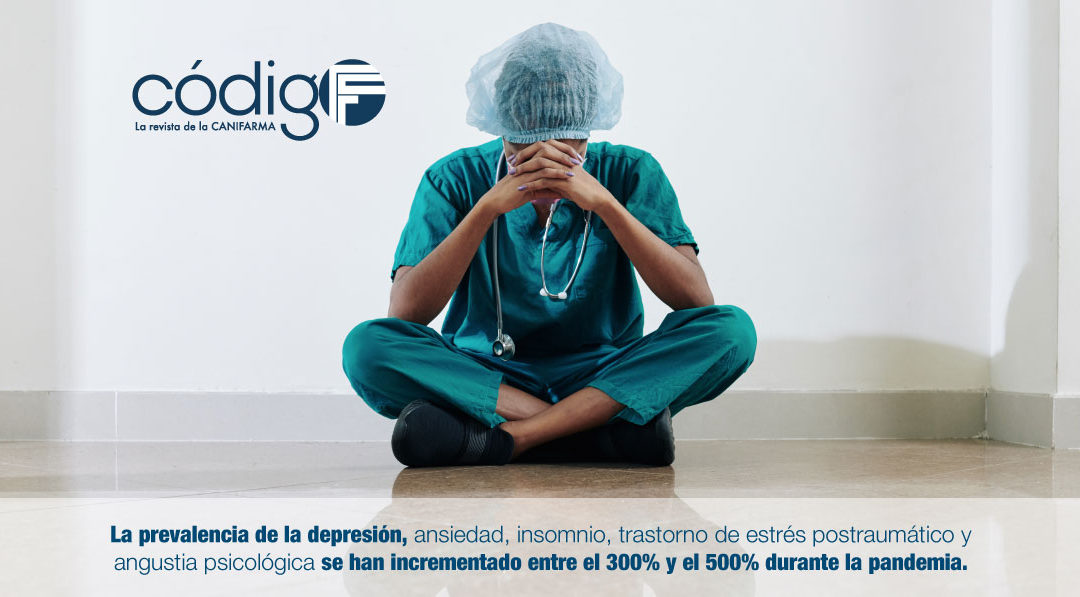 La prevalencia de la depresión, ansiedad, insomnio, trastorno de estrés postraumático y angustia psicológica se han incrementado entre el 300% y el 500% durante la pandemia.