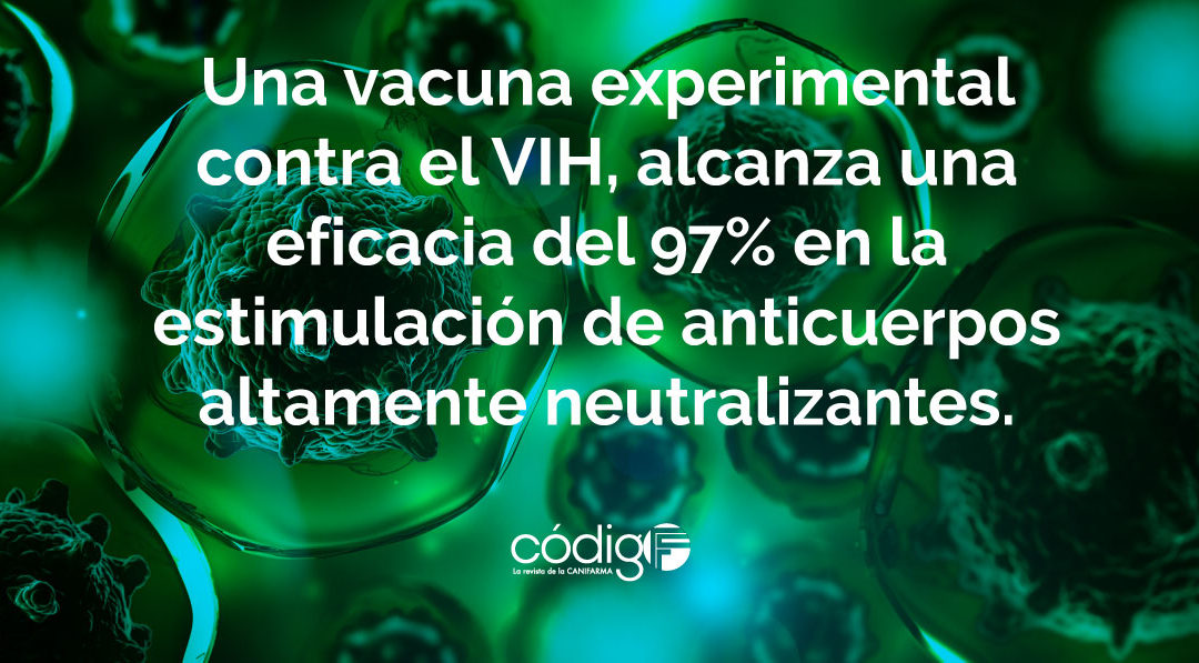 Una vacuna experimental contra el VIH, alcanza una eficacia del 97% en la estimulación de anticuerpos altamente neutralizantes.