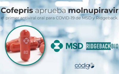 Cofepris aprueba molnupiravir, el primer antiviral oral para COVID-19 de MSD y Ridgeback.