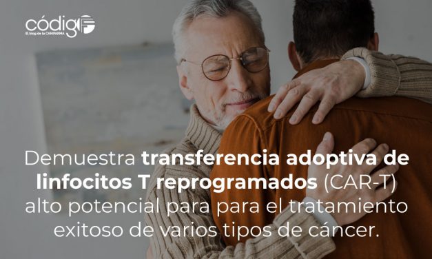 Demuestra transferencia adoptiva de linfocitos T reprogramados (CAR-T) alto potencial para para el tratamiento exitoso de varios tipos de cáncer.