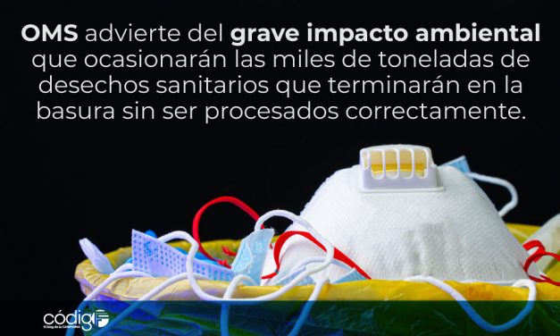 La OMS advierte del grave impacto ambiental que ocasionarán las miles de toneladas de desechos sanitarios que terminarán en la basura sin ser procesados correctamente.