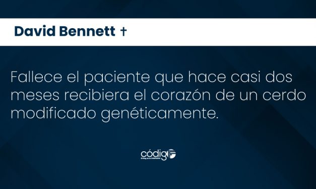Fallece el paciente que hace casi dos meses recibiera el corazón de un cerdo modificado genéticamente.