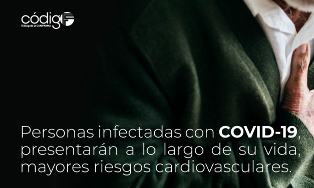 Personas infectadas con COVID-19, presentarán a lo largo de su vida, mayores riesgos cardiovasculares.