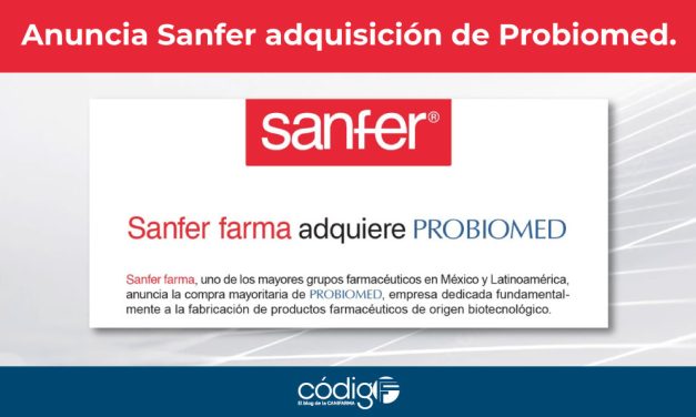 Anuncia Sanfer adquisición de Probiomed.