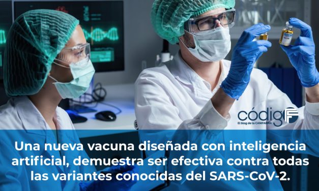Una nueva vacuna diseñada con inteligencia artificial, demuestra ser efectiva contra todas las variantes conocidas del SARS-CoV-2.