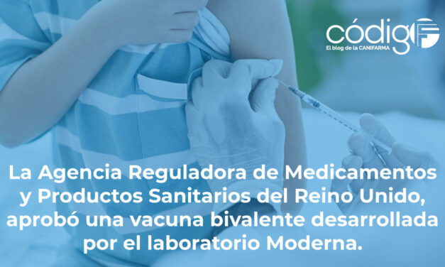 La Agencia Reguladora de Medicamentos y Productos Sanitarios del Reino Unido, aprobó una vacuna bivalente desarrollada por el laboratorio Moderna.