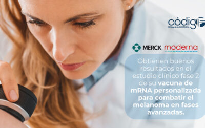 Merck y Moderna obtienen buenos resultados en el estudio clínico fase 2 de una vacuna personalizada para combatir el melanoma en fases avanzadas.