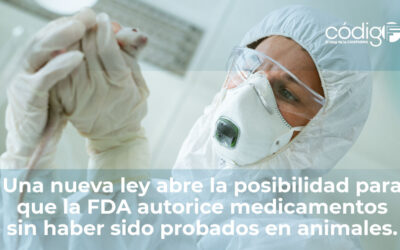 Una nueva ley abre la posibilidad para que la FDA autorice medicamentos sin haber sido probados en animales.