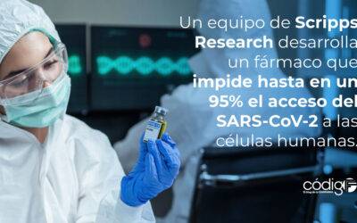 Un equipo de Scripps Research desarrolla un fármaco que impide hasta en un 95 % el acceso del SARS-CoV-2 a las células humanas.