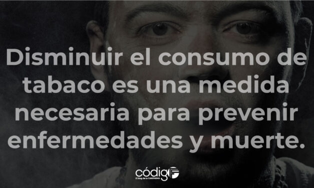 Disminuir el consumo de tabaco es una medida necesaria para prevenir enfermedades y muerte.