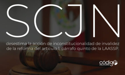SCJN desestima la acción de inconstitucionalidad de invalidez de la reforma del artículo 1, párrafo quinto de la LAASSP.