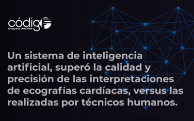 Un sistema de inteligencia artificial, superó la calidad y precisión de las interpretaciones de ecografías cardíacas, versus las realizadas por técnicos humanos.