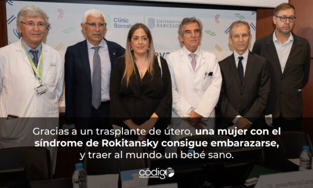 Gracias a un trasplante de útero, una mujer con el síndrome de Rokitansky consigue embarazarse, y traer al mundo un bebé sano.
