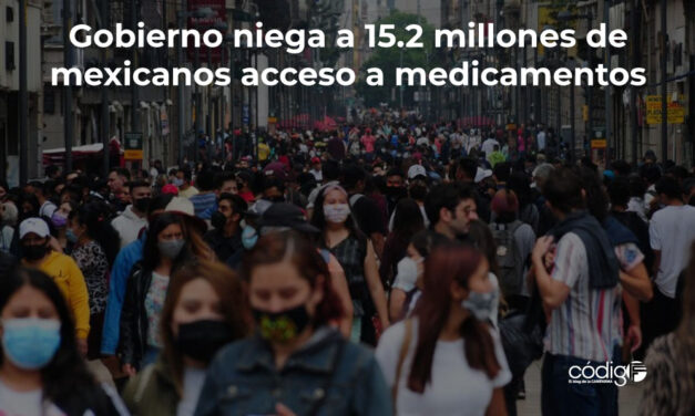 Gobierno niega a 15.2 millones de mexicanos acceso a medicamentos.