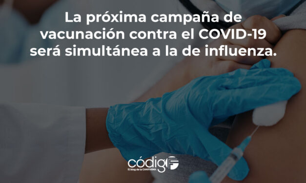 La próxima campaña de vacunación contra el COVID-19 será simultánea a la de influenza.