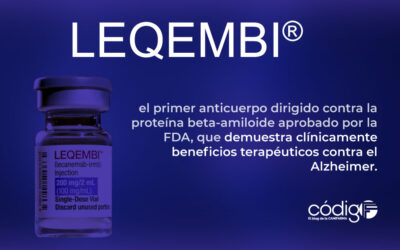 LEQEMBI, el primer anticuerpo dirigido contra la proteína beta-amiloide aprobado por la FDA, que demuestra clínicamente beneficios terapéuticos contra el Alzheimer.