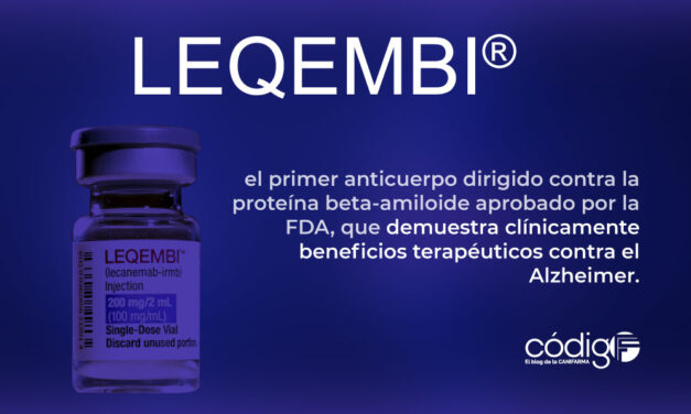 LEQEMBI, el primer anticuerpo dirigido contra la proteína beta-amiloide aprobado por la FDA, que demuestra clínicamente beneficios terapéuticos contra el Alzheimer.