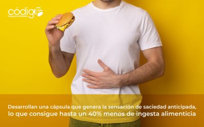 Desarrollan una cápsula que genera la sensación de saciedad anticipada, lo que consigue hasta un 40% menos de ingesta alimenticia
