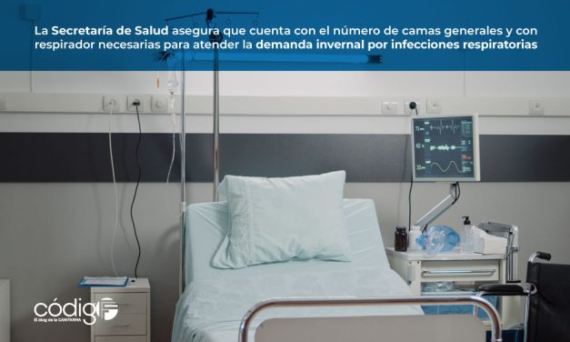 La Secretaría de Salud asegura que cuenta con el número de camas generales y con respirador necesarias para atender la demanda invernal por infecciones respiratorias