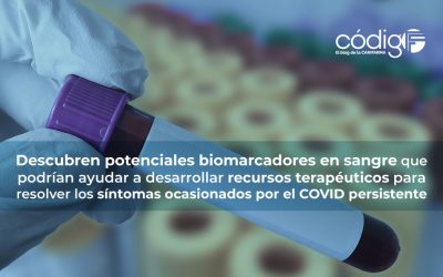 Descubren potenciales biomarcadores en sangre que podrían ayudar a desarrollar recursos terapéuticos para resolver los síntomas ocasionados por el COVID persistente