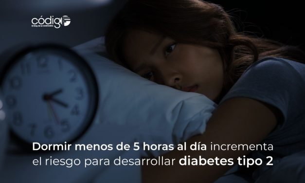 Dormir menos de 5 horas al día incrementa el riesgo para desarrollar diabetes tipo 2