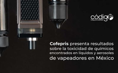 Cofepris presenta resultados sobre la toxicidad de químicos encontrados en líquidos y aerosoles de vapeadores en México