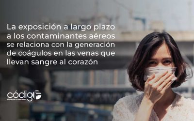 La exposición a largo plazo a los contaminantes aéreos se relaciona con la generación de coágulos en las venas que llevan sangre al corazón