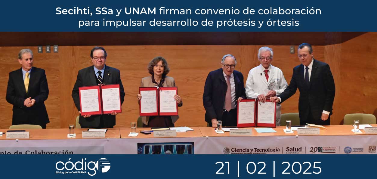 Secihti, SSa y UNAM firman convenio de colaboración para impulsar desarrollo de prótesis y órtesis