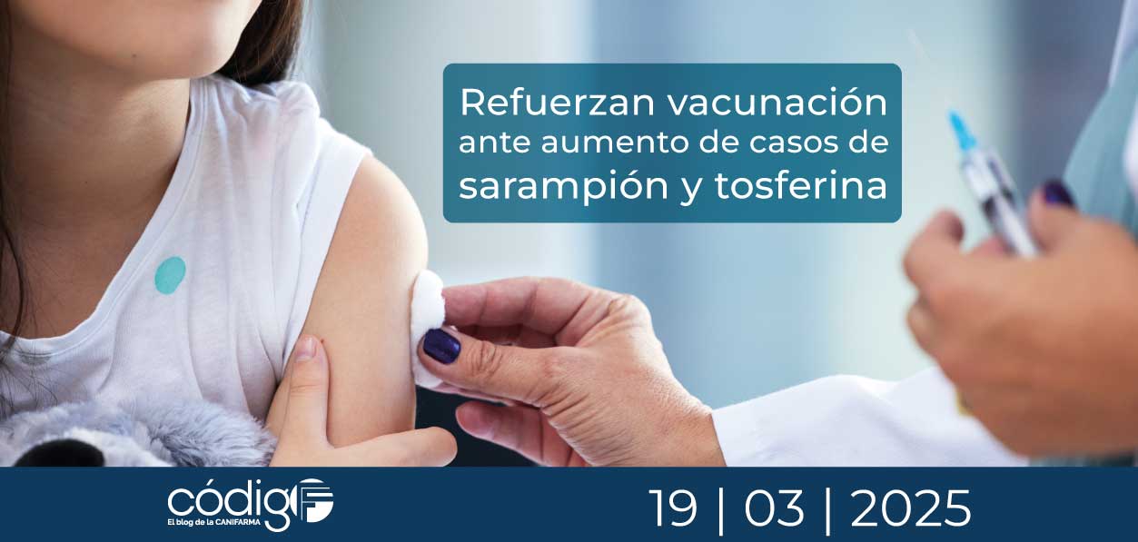 Refuerzan vacunación ante aumento de casos de sarampión y tosferina
