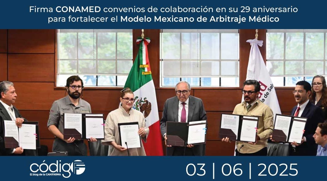 Firma CONAMED convenios de colaboración en su 29 aniversario para fortalecer el Modelo Mexicano de Arbitraje Médico
